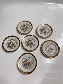 Set di 6 piattina vintage Bavaria