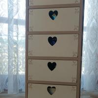 Cassettiera in legno