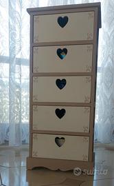 Cassettiera in legno