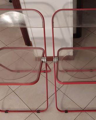 Set 2 sedie Plia by Piretti per Anonima Castelli 