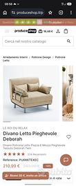 divano letto beige 
