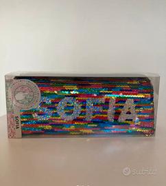 Astuccio paillettes reversibili Sofia nuovo