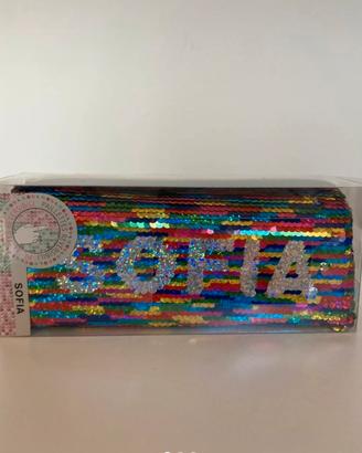 Astuccio paillettes reversibili Sofia nuovo
