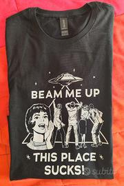 Maglietta donna Stranger things Beam me up