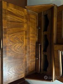 Trumeaua vetrina in legno antico stile barocco/cla