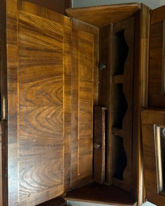 Trumeaua vetrina in legno antico stile barocco/cla