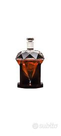 Decanter di Vino "Diamante" con Base in Legno