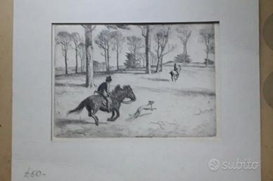 Incisione antica dell'Ottocento 