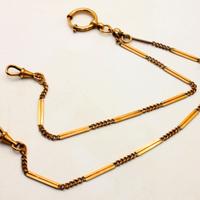 Catena doppia orologio "UNION" laminata oro 1900