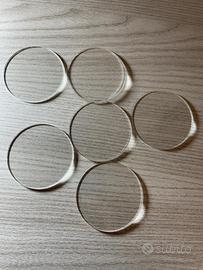 500 Cerchi in plexiglass trasparente estruso