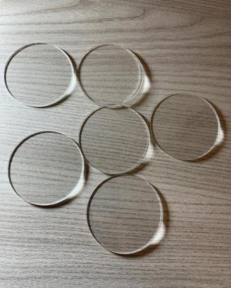 500 Cerchi in plexiglass trasparente estruso