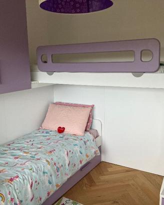 Cameretta per bambine 2 letti + uno estraibile