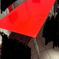 Tavolo rosso Ciacci con 4 sedie