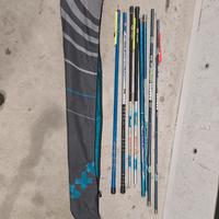 carrello pesca e canne 