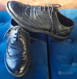 Mocassini neri da donna con lacci taglia 37