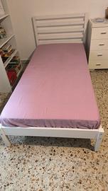 Struttura Letto IKEA 90x200cm +doghe e materasso
