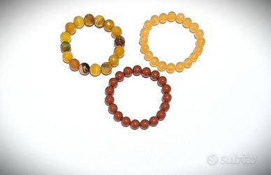 LOTTO di 3 Bracciali in Pietre Naturali