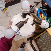 Plafoniera in Ceramica Decorata