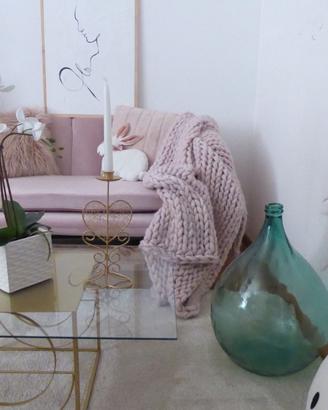 Divano Rosa Velluto