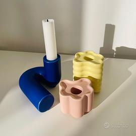 Porta candele OCTAEVO colorati di design