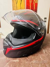 Casco HJC F70 feron nero rosso opaco, taglia XL