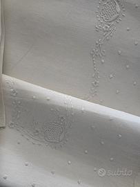 Completo letto matrimoniale in puro lino 