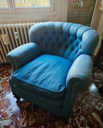Poltrona Chesterfield antica