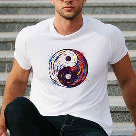 Maglietta Cotone Unisex.: T-shirt estiva. Tao Zen