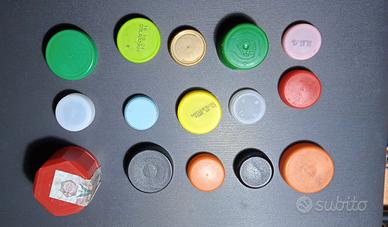 tappi di bottiglia di plastica - 200 pezzi