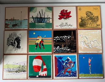 Lotto 12 Piastrelle Collezionismo anni 80