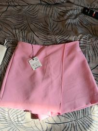 Gonna pantalone rosa zara