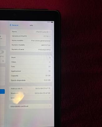Ipad sesta generazione wifi