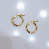 Orecchini cerchio in oro giallo 18kt 750 unisex