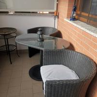 set da giardino/terrazzo in rattan