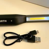 Torcia Led ricaricabile Wurth