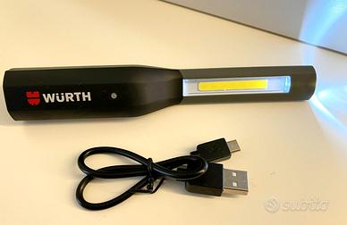 Torcia Led ricaricabile Wurth