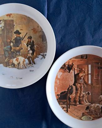 Set piatti decorativi in porcellana Richard Ginori