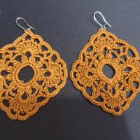 Orecchini Lavorati a uncinetto Nuovi 