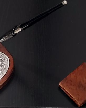 Set scrivania portapenna e fermacarte MIDA