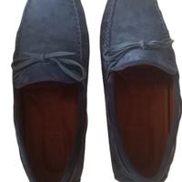 Dan John Avion Mocassini Suede Blu Taglia 43 New