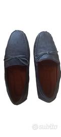 Dan John Avion Mocassini Suede Blu Taglia 43 New