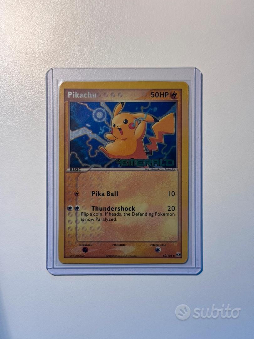 Pikachu 60 Ex Emerald Pokemon Pokémon 2005 - Collezionismo In vendita a ...