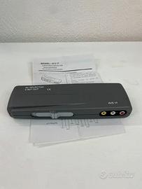 SWITCH AUDIO VIDEO 4 ENTRATE - 1 USCITA CONNETTORI