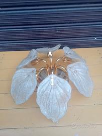 Lampada vintage in vetro di murano