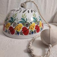 Lampadario ceramica dipinto a mano