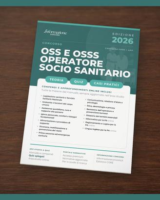 Manuale Concorso OSS Operatore Sanitario Core