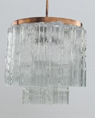 Lampadario in vetro di Murano stile Venini 