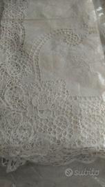 COPRILETTO  RICAMO A GIORNO + PIZZO SAN GALLO