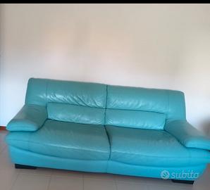 Coppia divani in vera pelle