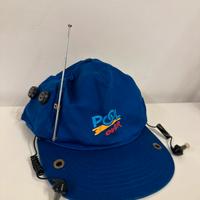 cappellino vintage con radio AM/FM integrata